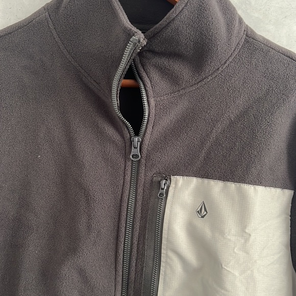 Volcom OAKHURST ZIP FLEECE JACKET - BLACK, NWT, Size S - Picture 4 of 11
